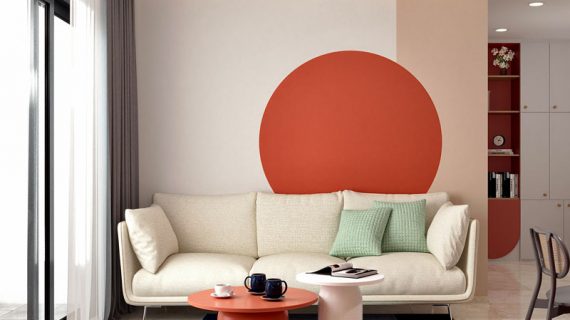 Nội thất căn hộ phong cách Color Block