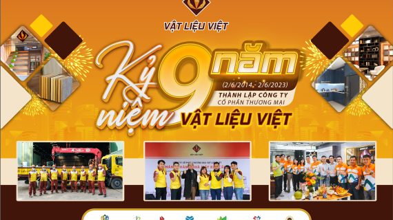 Chúc mừng Công ty Cổ Phần Thương Mại Vật Liệu Việt tròn 9 tuổi